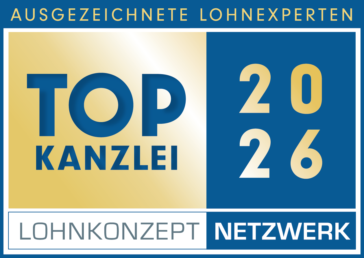 Siegel TOP Kanzlei 2026 — Ausgezeichnete Lohnexperten